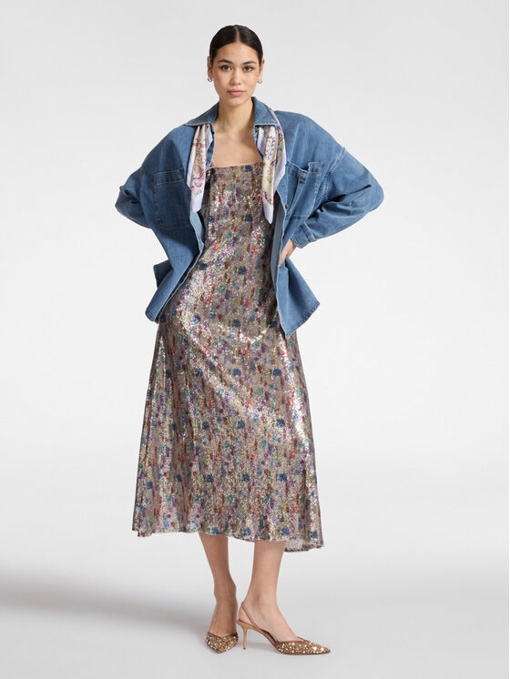 Elena Mirò Elena Mirò Camicia 5407E000104N024 Blu Over Fit