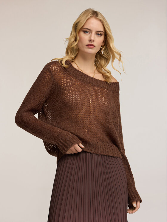 Motivi Motivi Maglione M514W103678N022 Marrone Over Fit