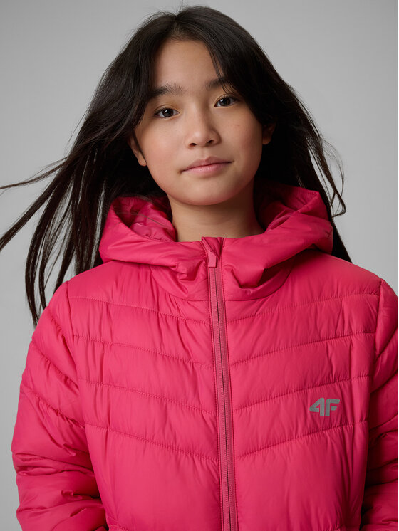 4F 4F Kurtka puchowa OUTERWEAR Różowy Regular Fit
