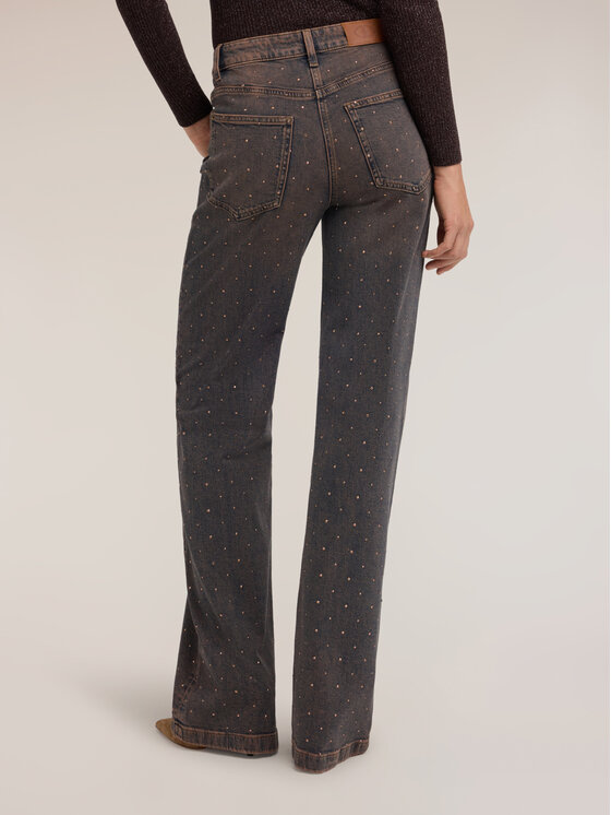 Motivi Motivi Jeansy P431Q004877N022 Brązowy Flare Fit