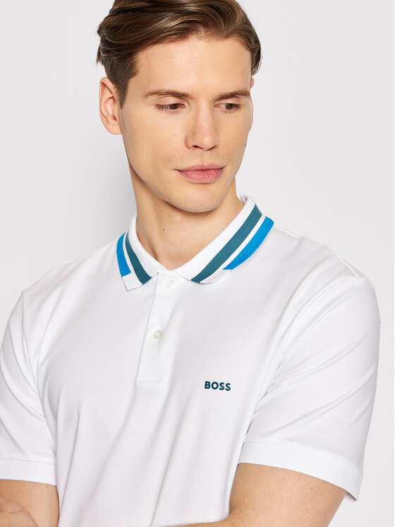 Polo Phillipson 101 50472013 Bianco Slim Fit