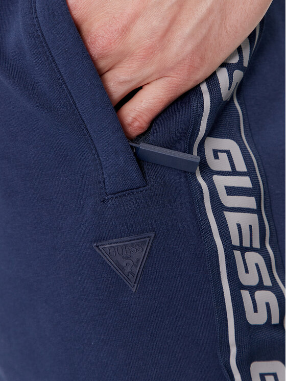 Guess Guess Šortky z materiálu Arlo Z2YD02 K6ZS1 Tmavomodrá Loose Fit