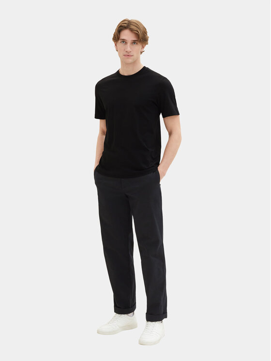 Tom Tailor Tom Tailor Komplekt kahest t-särgist 1037741 Must Regular Fit