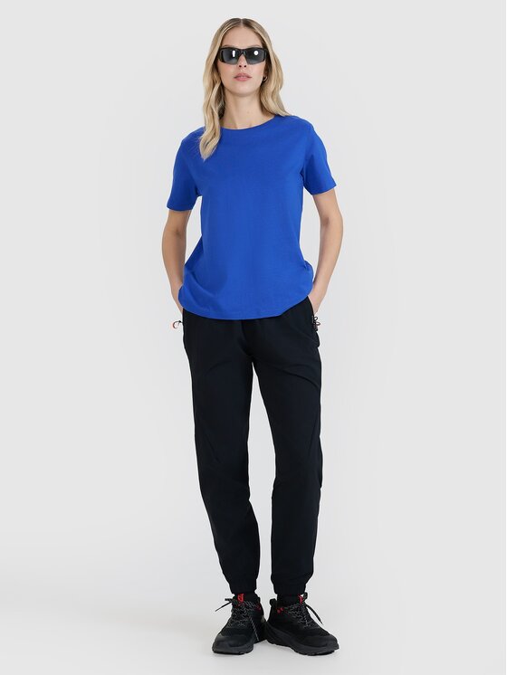 4F 4F Tričko 4FWSS25TTSHF2238-36S Modrá Oversize