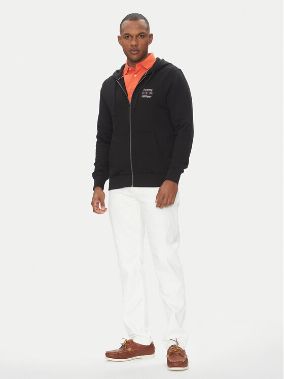 Tommy Hilfiger Tommy Hilfiger Pulóver MW0MW39250 Fekete Regular Fit