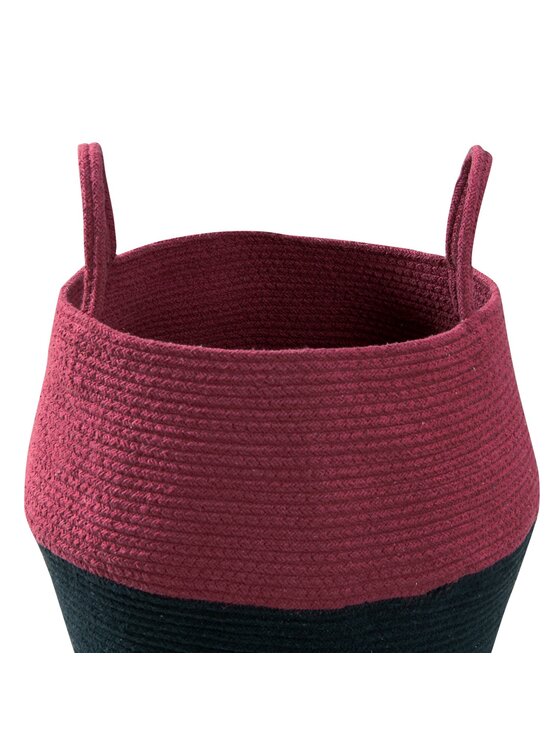 Lorena Canals Lorena Canals Przechowywanie Kosz dekoracyjny Zoco Black/Aubergine Czarny