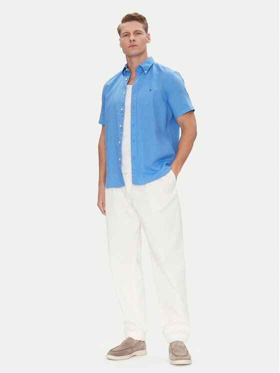 Tommy Hilfiger Tommy Hilfiger Košile MW0MW40703 Modrá Regular Fit
