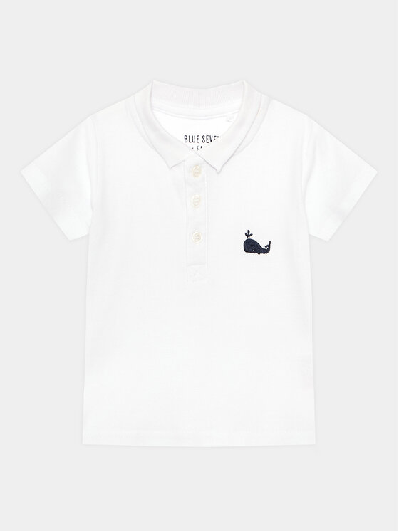 Blue Seven Blue Seven Polokošeľa 935024 X Biela Regular Fit
