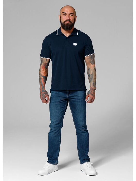 PITBULL PITBULL T-Shirt Koszulka Granatowy Regular Fit