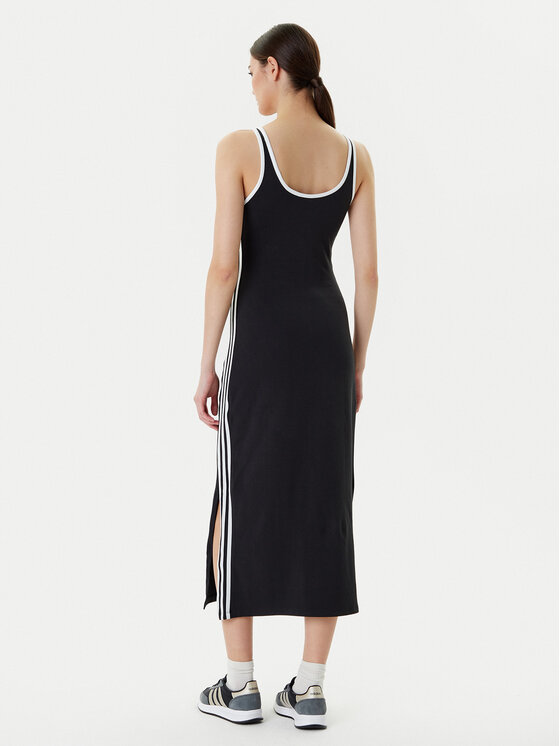 adidas adidas Igapäevane kleit adicolor 3-Stripes JD4619 Must Slim Fit