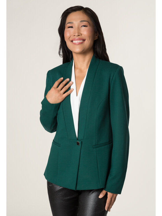 Marynarka QUIOSQUE, Rozmiar 38, Zielony, 08230026 QUEEN SET JACKET