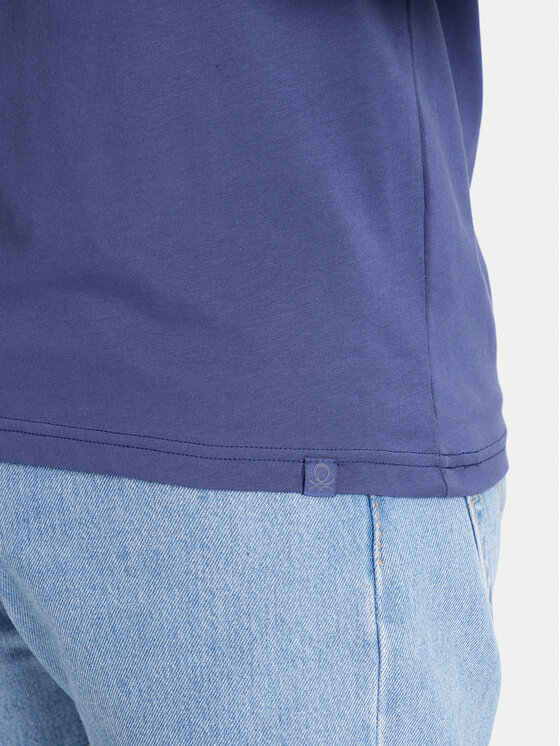United Colors Of Benetton United Colors Of Benetton Póló 3U53J1F15 Kék Regular Fit