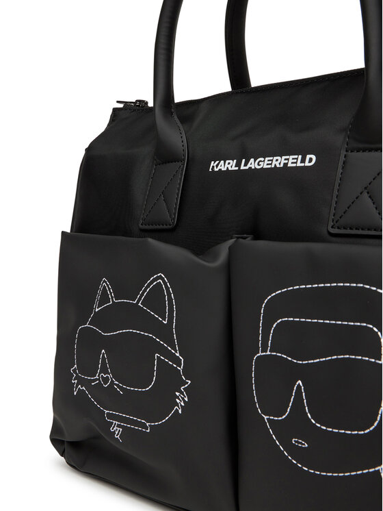 Karl Lagerfeld Kids Karl Lagerfeld Kids Чанта за преповиване Z30558 Черен