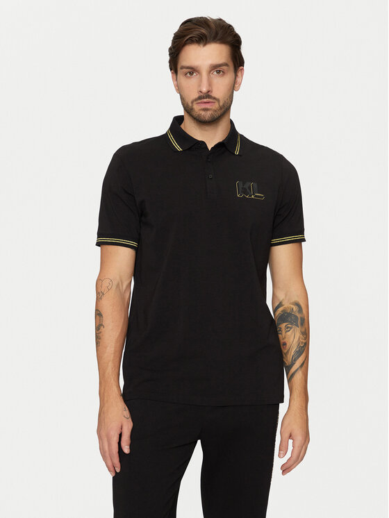 KARL LAGERFELD Polo 745462 551235 Melns Regular Fit