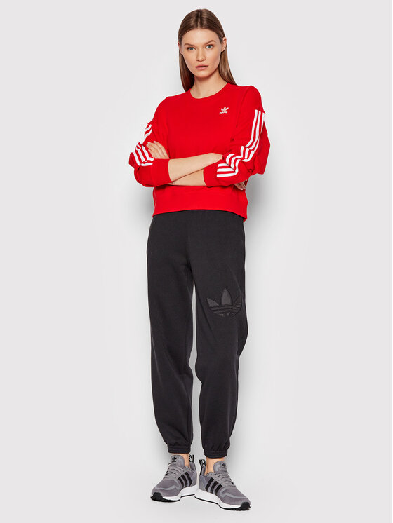 Felpa adicolor Classics HC2063 Rosso Relaxed Fit