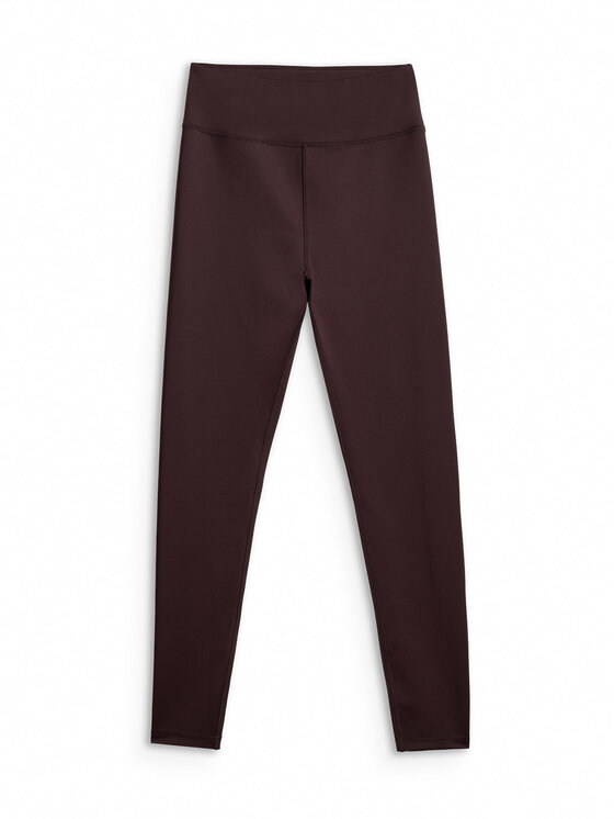 4F 4F Legginsy EVERYWEAR Brązowy ciemny Slim Fit