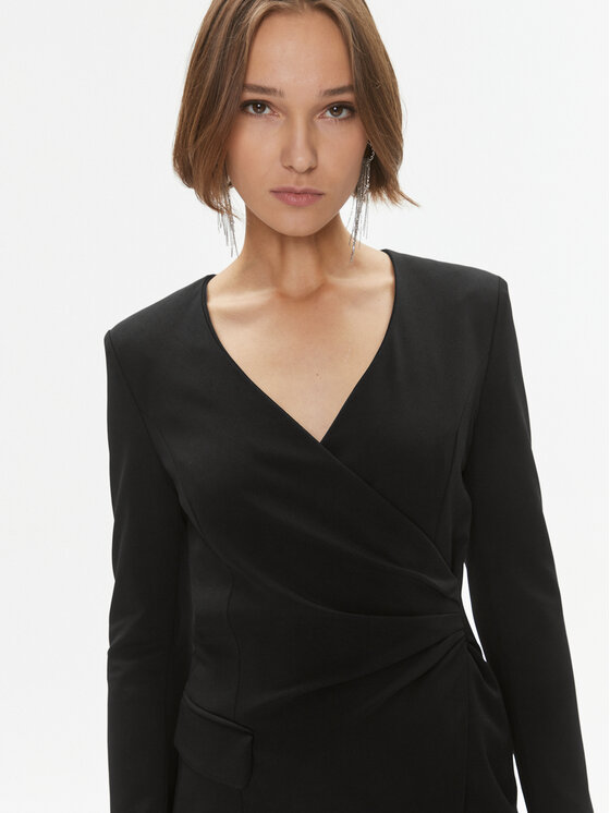 Marella Marella Koktejlové šaty Sosta 2336260336200 Černá Regular Fit