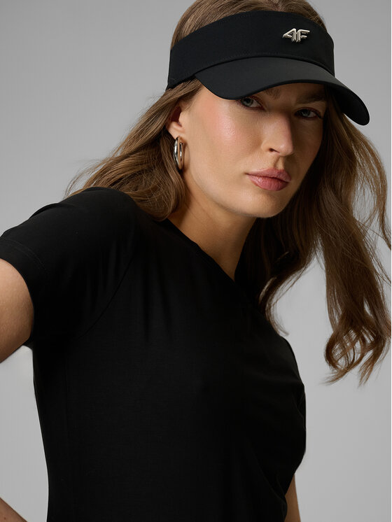 4F 4F T-Shirt ESSENTIAL 4 Czarny Slim Fit