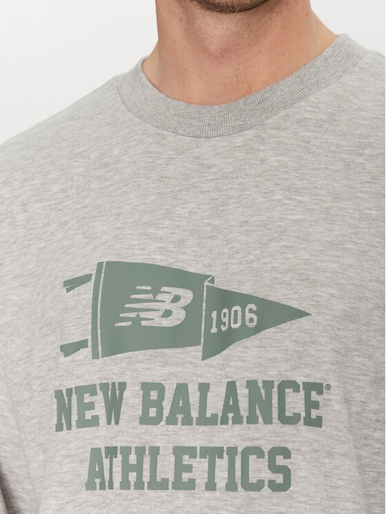 New Balance New Balance Džemperis MT51929 Pilka Regular Fit