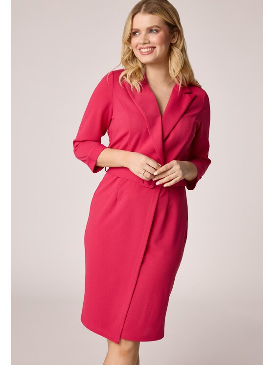 QUIOSQUE QUIOSQUE Sukienka codzienna Quiosque 4OM008504 Bordowy Regular Fit