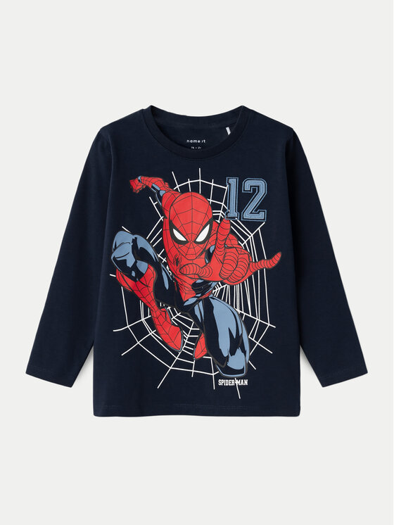 NAME IT Blūze SPIDERMAN 13231947 Tumši zils Regular Fit