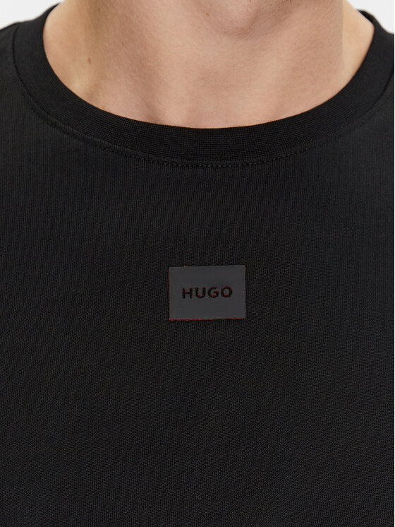 HUGO Hugo Majica Diragolino_H 50505033 Črna Regular Fit