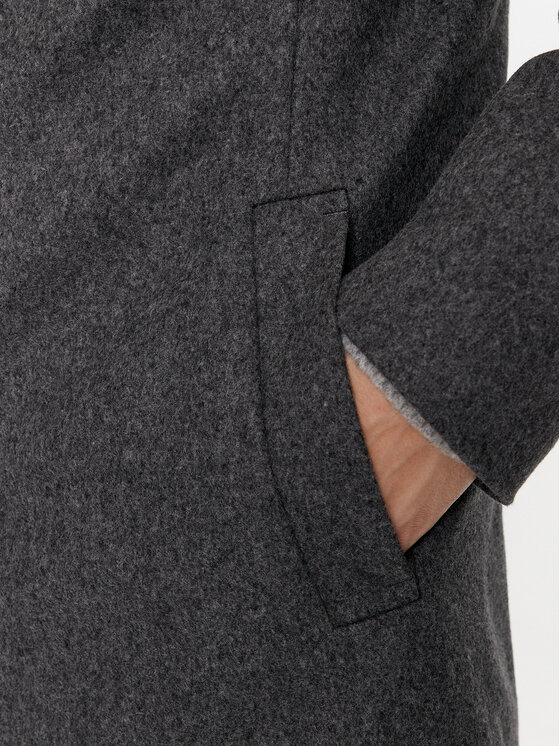 Calvin Klein Calvin Klein Płaszcz wełniany K10K110462 Szary Regular Fit
