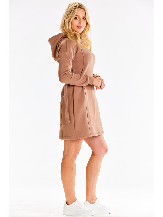 Infinite You Infinite You Vestito di maglia M331 Beige Basic Fit