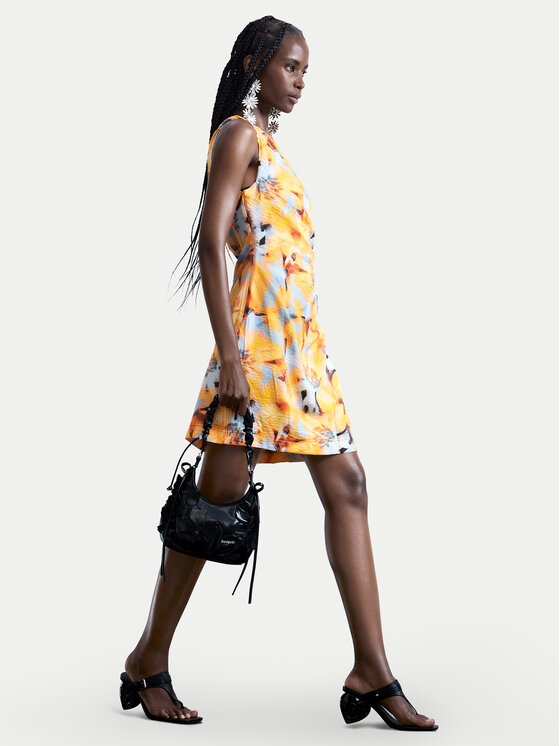 Desigual Desigual Sommerkleid Sol 26SWVW50 Gelb Slim Fit