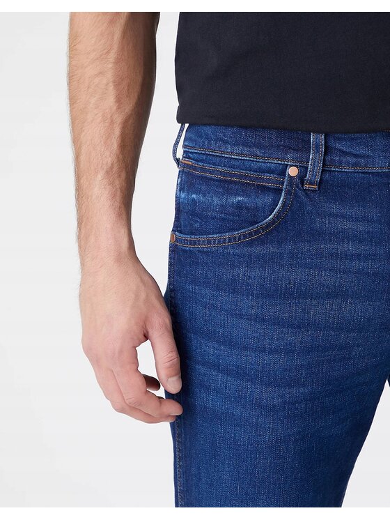 Wrangler Wrangler Jeansy Greensboro Niebieski Regular Fit
