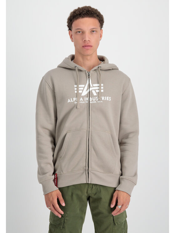 Alpha Industries Alpha Industries Bluza Basic Zip Hoodie Żółty Regular Fit