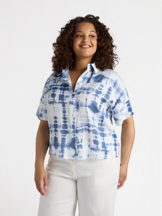 Fiorella Rubino Fiorella Rubino Camicia 5090T001327N0S1 Blu Boxy Fit