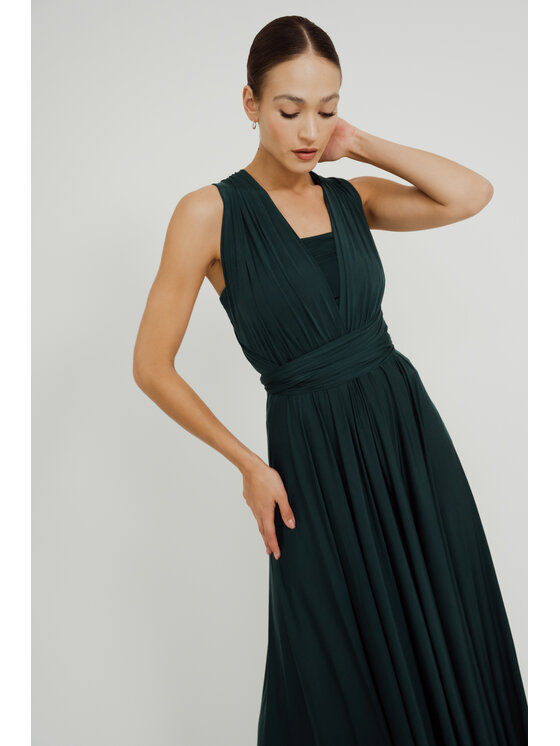 ROSE AVENUE ROSE AVENUE Sukienka wieczorowa MULTIWAY Zielony Long Fit
