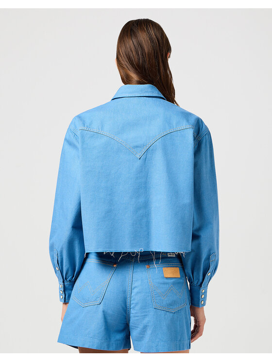 Wrangler Wrangler Camicia Cut Off Shirt Blu Regular Fit