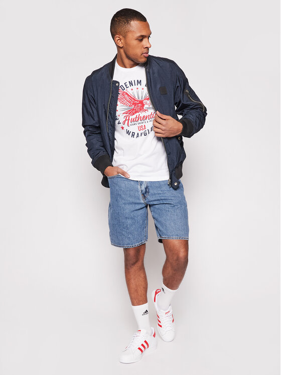 Wrangler Wrangler T-shirt Classic Americana W7AHD3989 112131341 Bianco Regular Fit