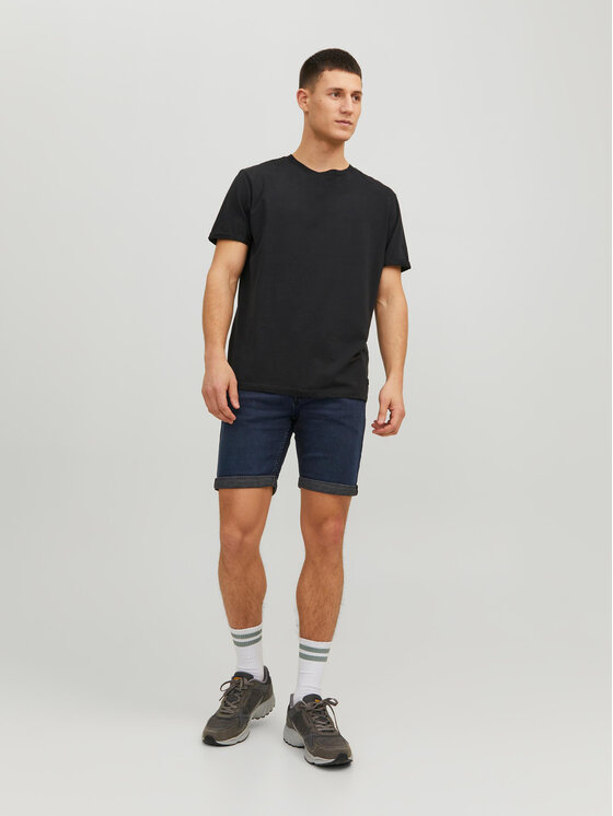 Jack & Jones Jack & Jones Τζιν σορτσάκια Rick 12223678 Σκούρο μπλε Regular Fit