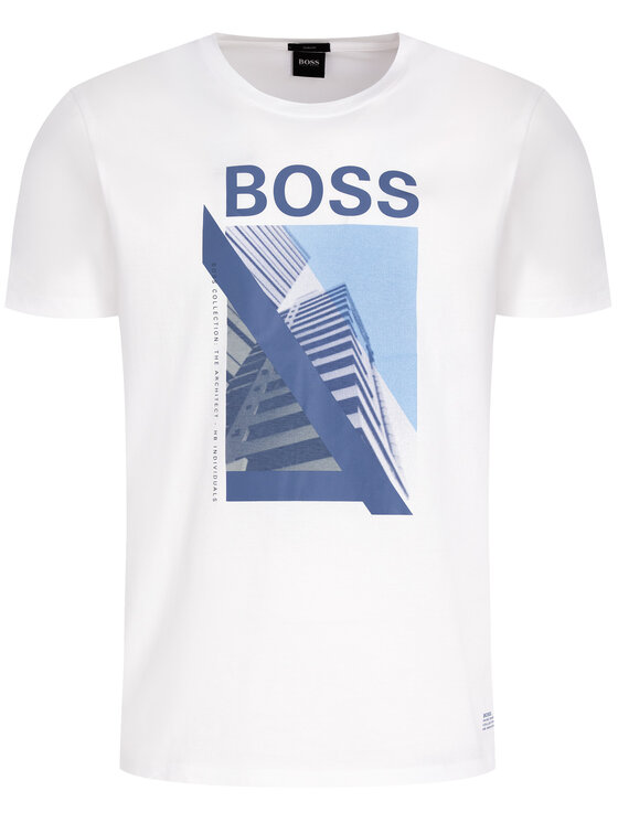Boss Boss T-shirt Tessler 131 50426479 Bianco Slim Fit