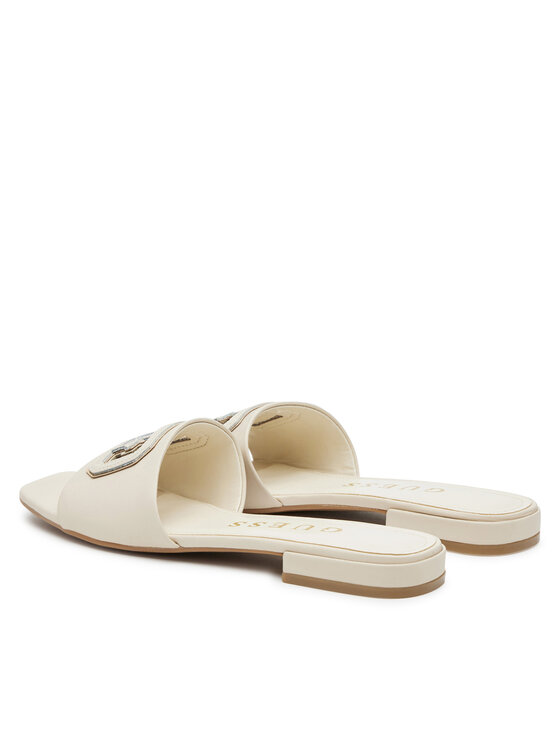 Guess Guess Şlapi FLJTAR LEA19 Écru