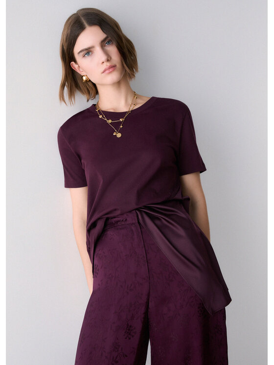Liu Jo Liu Jo T-shirt WF6139JS904X0786 Viola Regular Fit
