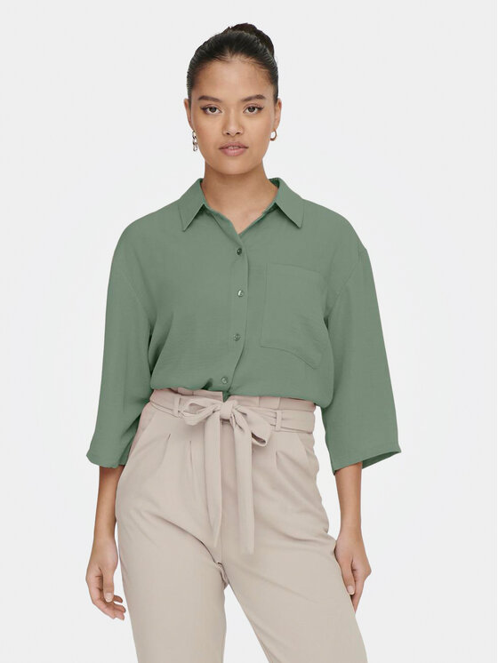JDY JDY Camicia Divya 15271186 Verde Regular Fit
