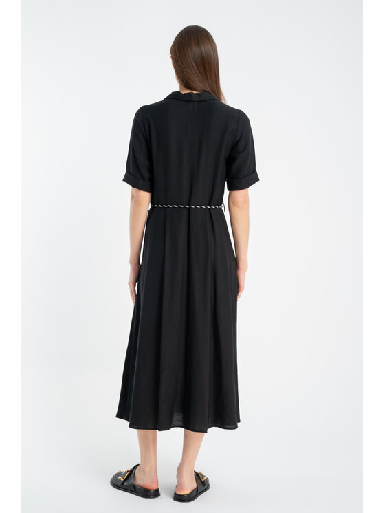 CLICK CLICK Letné šaty 60-6103 Čierna Comfortable Fit