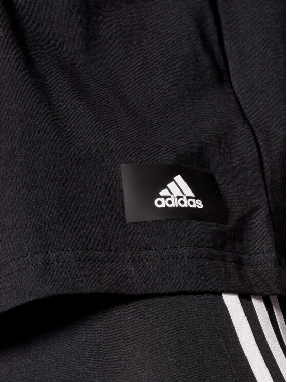 adidas adidas T-Shirt Future Icons 3-Stripes GN1837 Schwarz Loose Fit