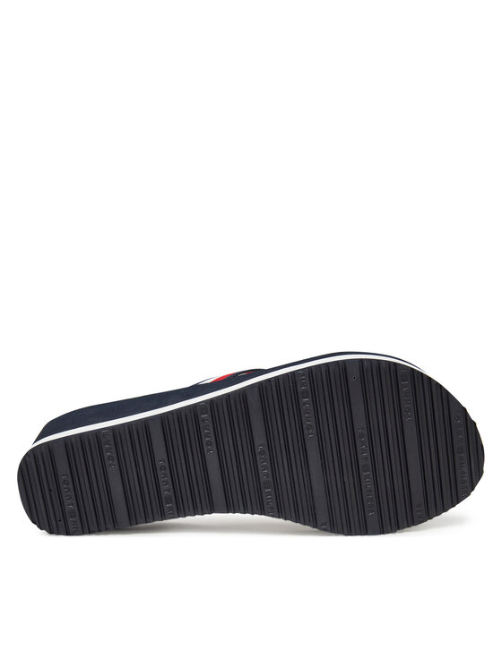 Tommy Hilfiger Tommy Hilfiger Japonke Th Corporate Wedge Beach Sandal FW0FW08520 Mornarsko modra