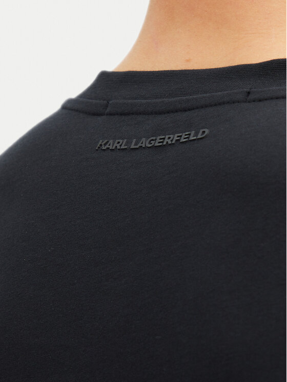 KARL LAGERFELD KARL LAGERFELD Majica 755021 552224 Mornarsko modra Regular Fit