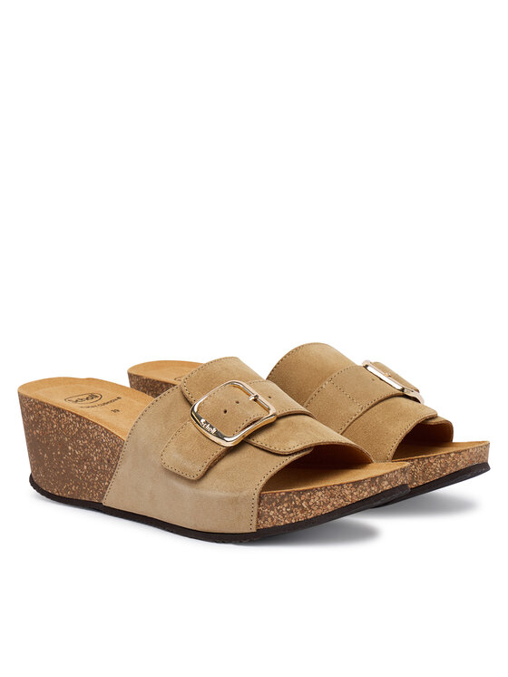 Scholl Scholl Шльопанці Tropica Buckle Med. MF00880 Бежевий
