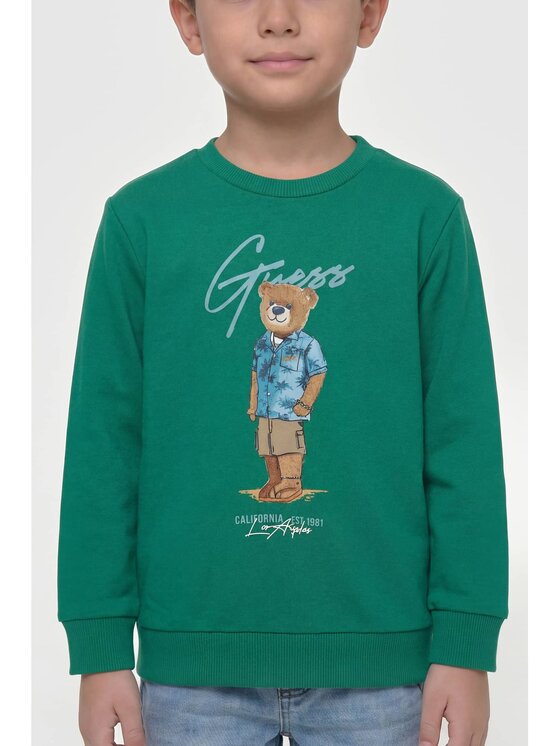 Guess Kids Guess Kids Sweter 181963 Zielony Classic Fit