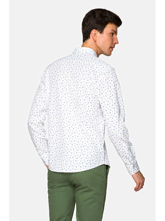 Lancerto Lancerto Koszula Carter KO073121000011 Biały Slim Fit