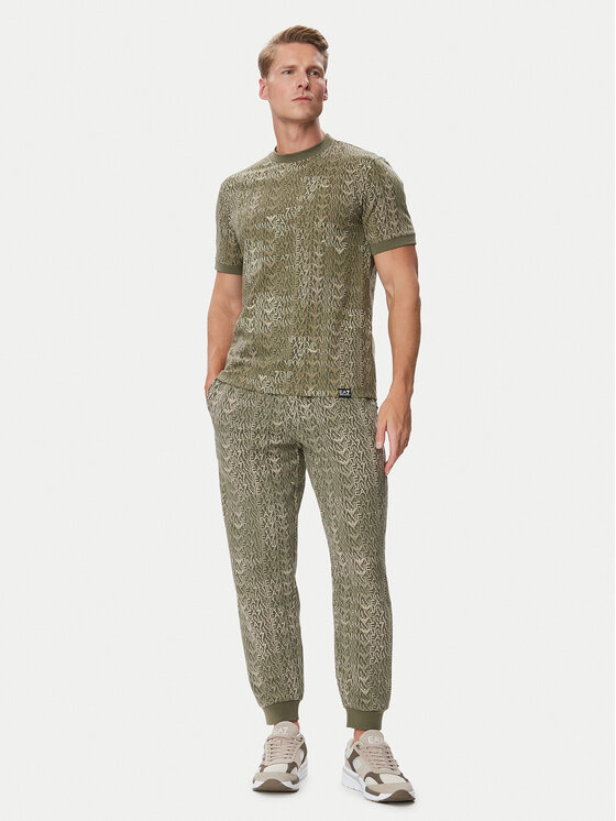 EA7 Emporio Armani EA7 Emporio Armani Spodnji del trenirke 7M002207 AF12660 F7011 Zelena Regular Fit