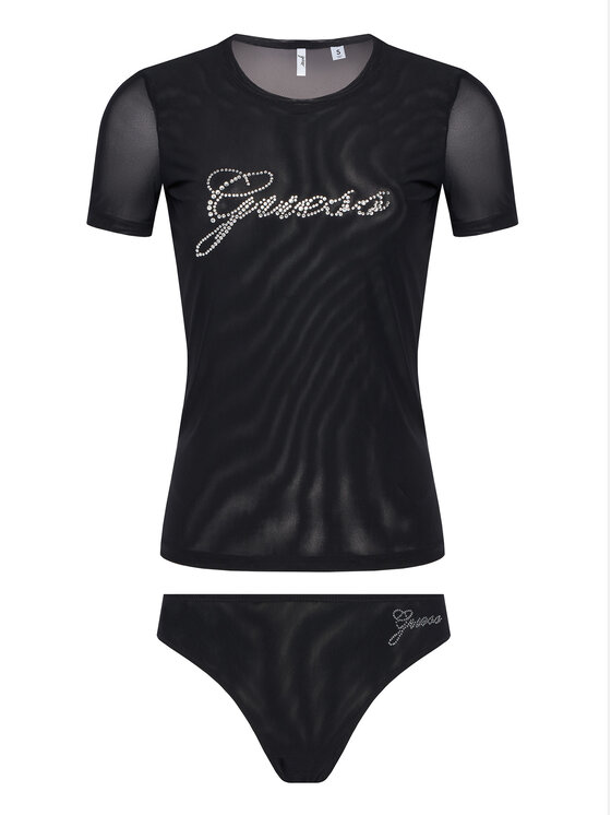 Guess Guess Set lenjerie intimă O5BG00 K1740 Negru Regular Fit