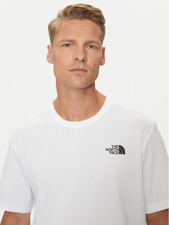 The North Face The North Face T-krekls Redbox NF0A2TX2 Balts Regular Fit